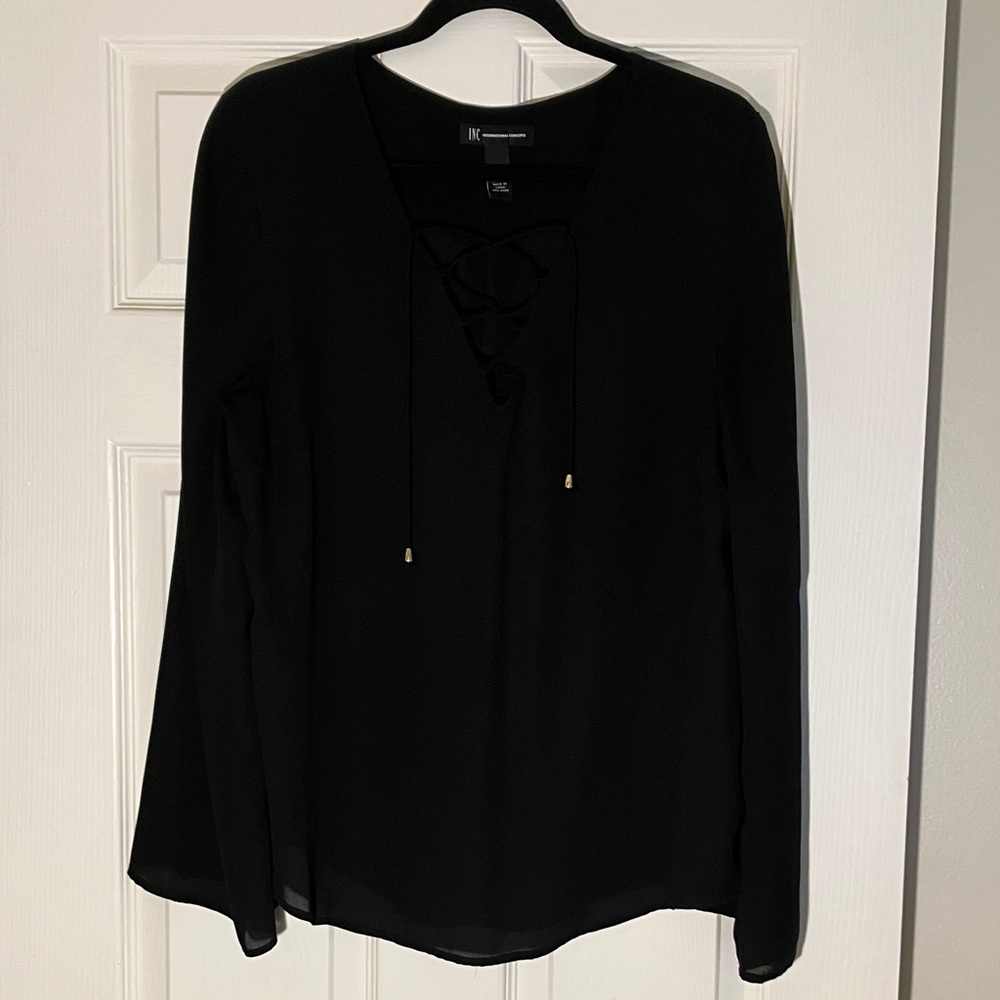 Sheer Black Hippie Top